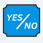 Yes or No Vector Icon