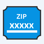 Zip Code Vector Icon